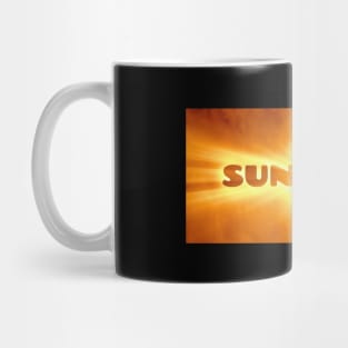 Radiant Sunbeam Bold Typography Design Mug